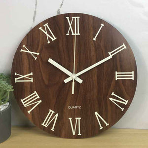 Glow In The Dark Wall Clock with Luminous Needle - Modern Glitter Design for Living Room Home Decor