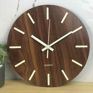 Glow In The Dark Wall Clock with Luminous Needle - Modern Glitter Design for Living Room Home Decor