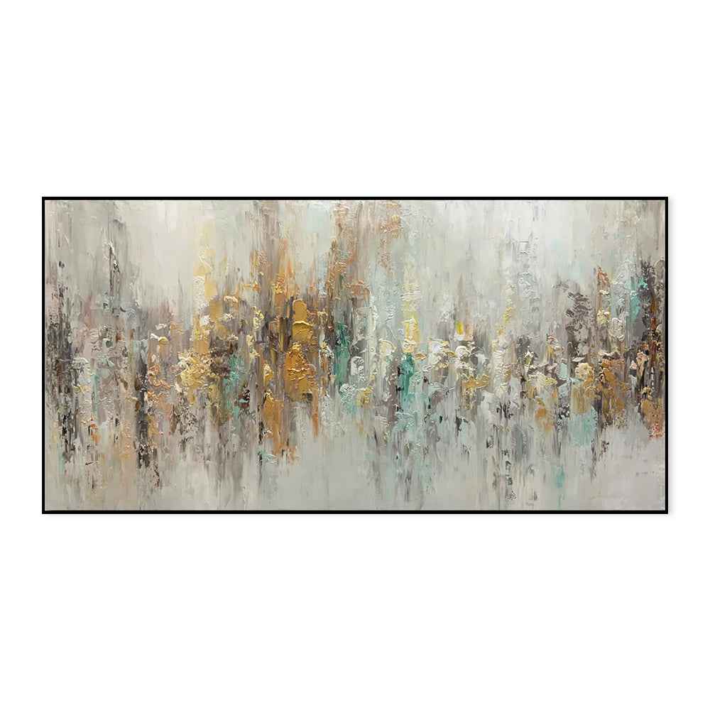 Handmade Abstract Oil Painting On Canvas Light Luxury Horizontal Wall Art For Living Room Bedroom Decor